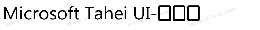 Microsoft Tahei UI字体转换